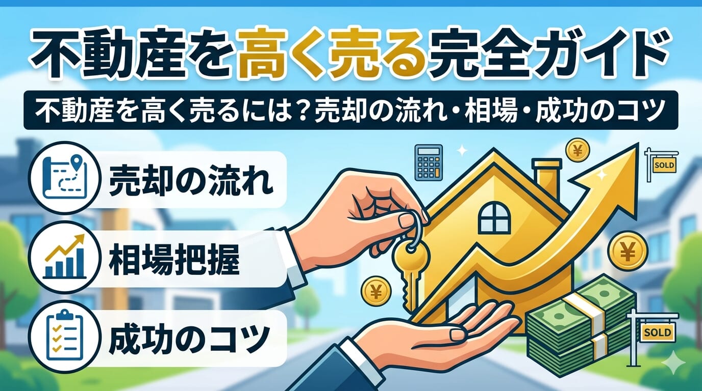 神戸市で不動産を高く売るための完全ガイド、不動産を高く売るには？売却の流れ・相場・成功のコツを不動産会社が解説