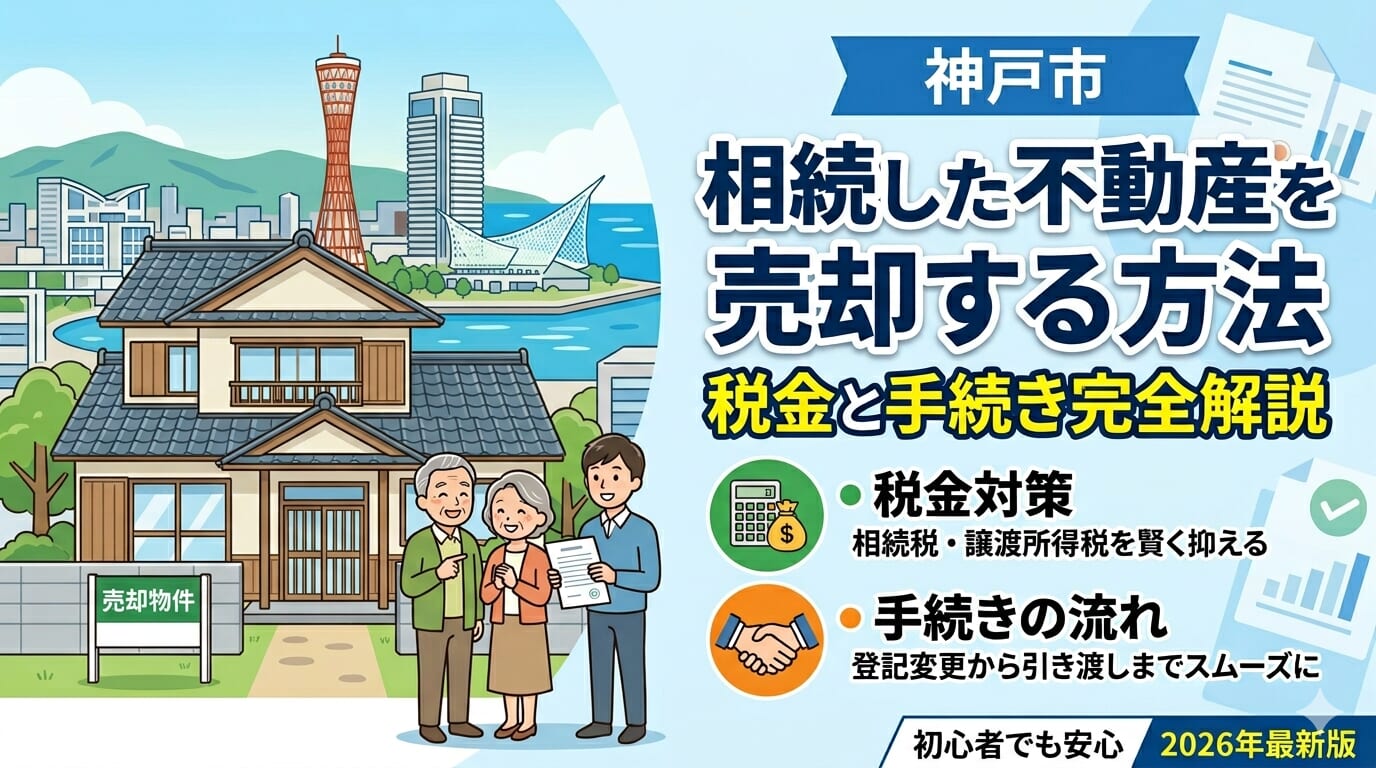 相続した不動産を売却する方法｜神戸市の税金と手続き完全解説
