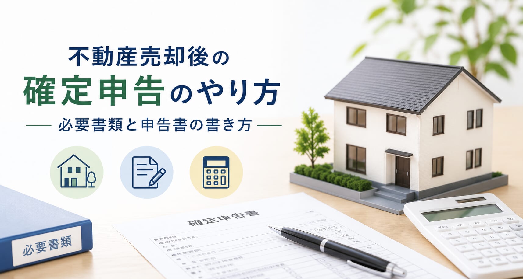 不動産売却後の確定申告のやり方｜必要書類と申告書の書き方